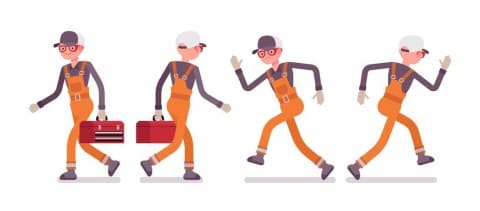 Observation of a worker operational environment